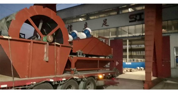 大型脫水篩、輪式洗沙機(jī)發(fā)貨福建
